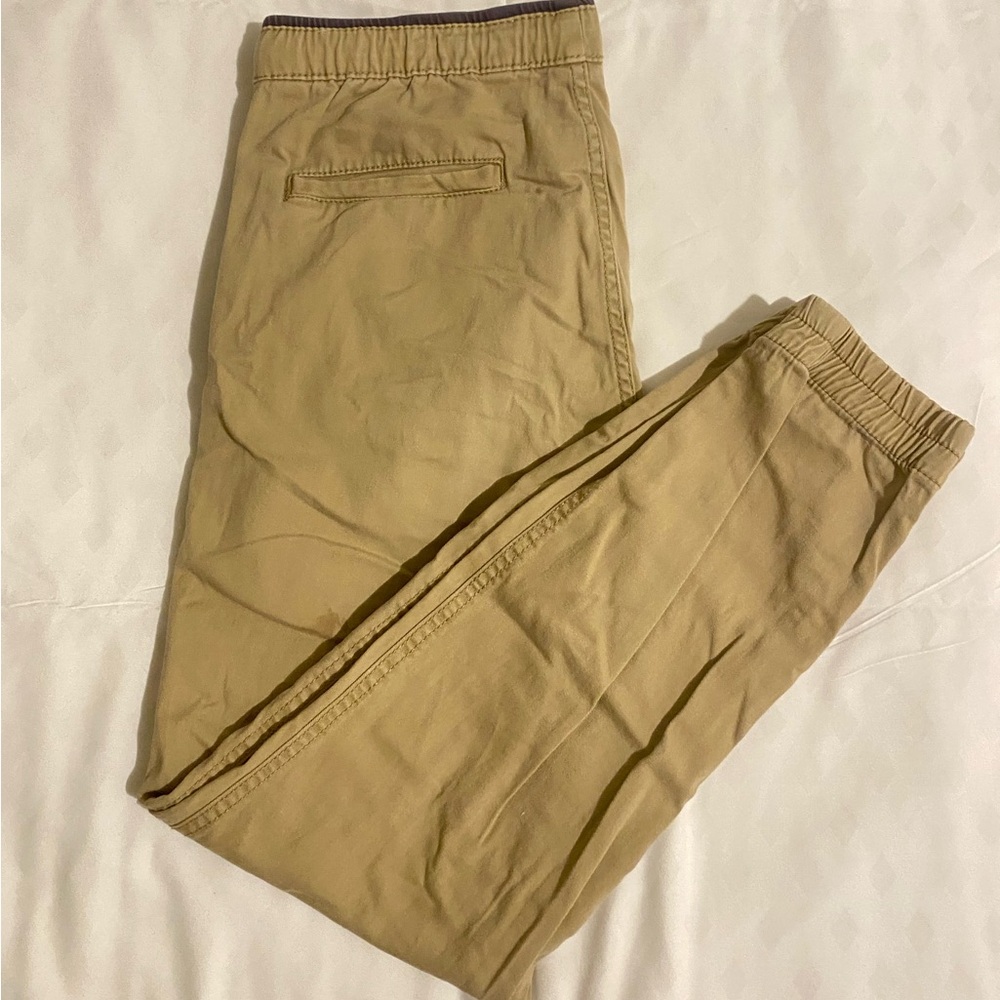 Khaki Cuffed Joggers